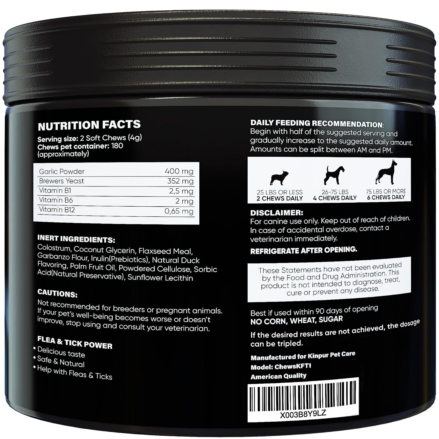 Natural Flea & Tick Support Chews for Dogs | Skin & Coat Health